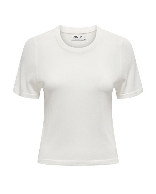 Camiseta Only blanca manga corta para mujer