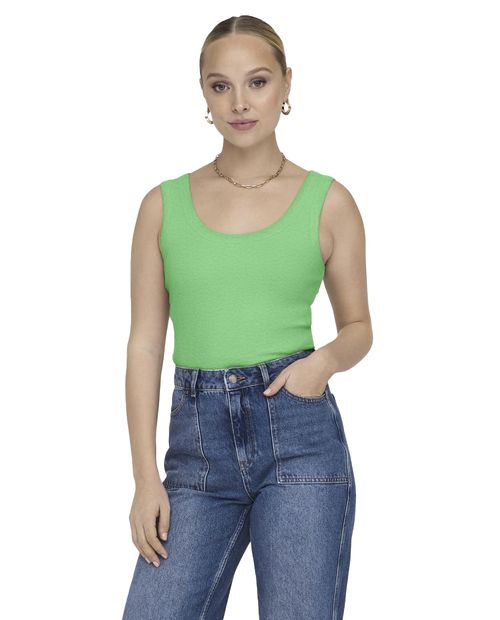 Camiseta Only tank top verde para mujer