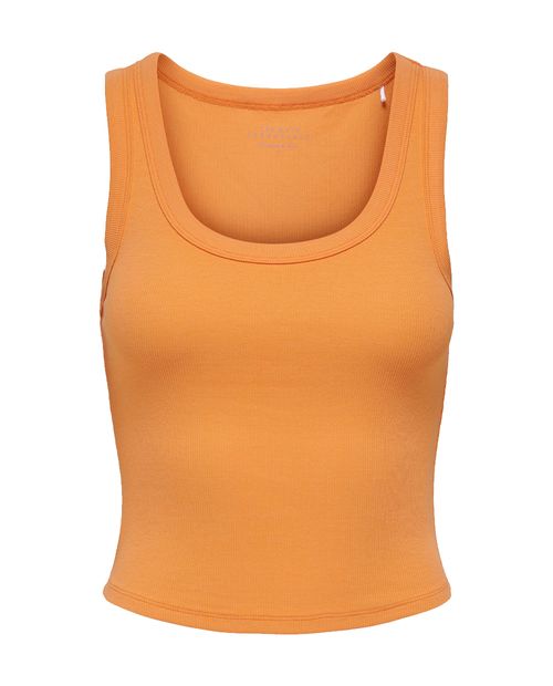 Camiseta Only tank top anaranjado para mujer