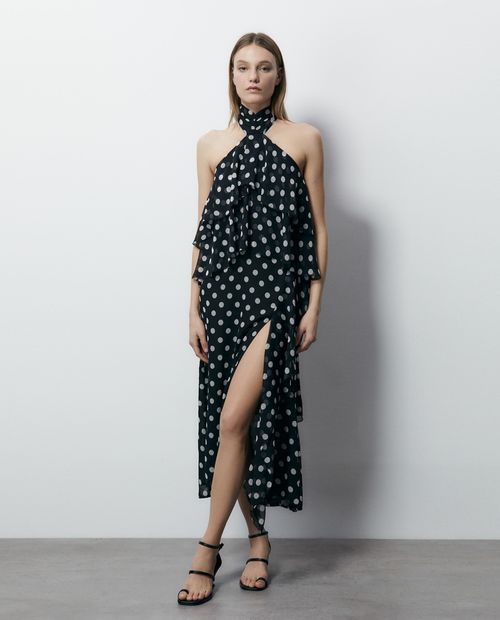 Vestido Sfera midi estampado sin mangas para mujer