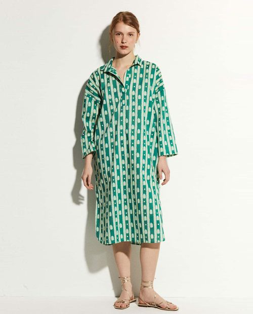 Vestido Sfera shirt dress estampado manga larga para mujer