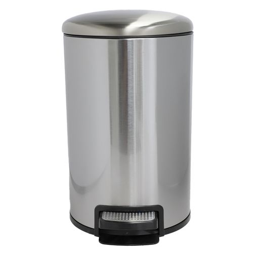 Basurero de acero inoxidable con pedal 8 litros