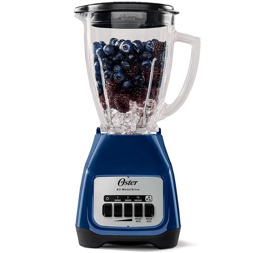 Licuadora 2vel 550w 1.5l jarra vidrio azul