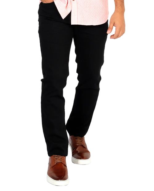 Jeans Denizen® 216 slim fit negro sólido para hombre