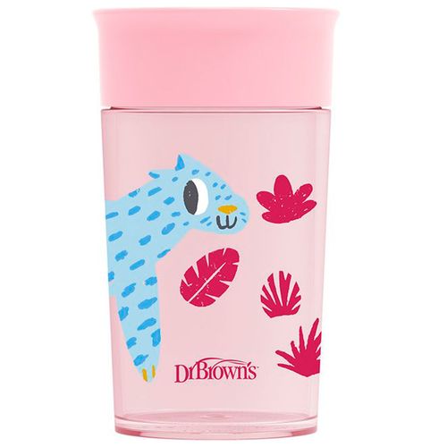 Vaso de transición sin boquilla 360° rosado 10 oz