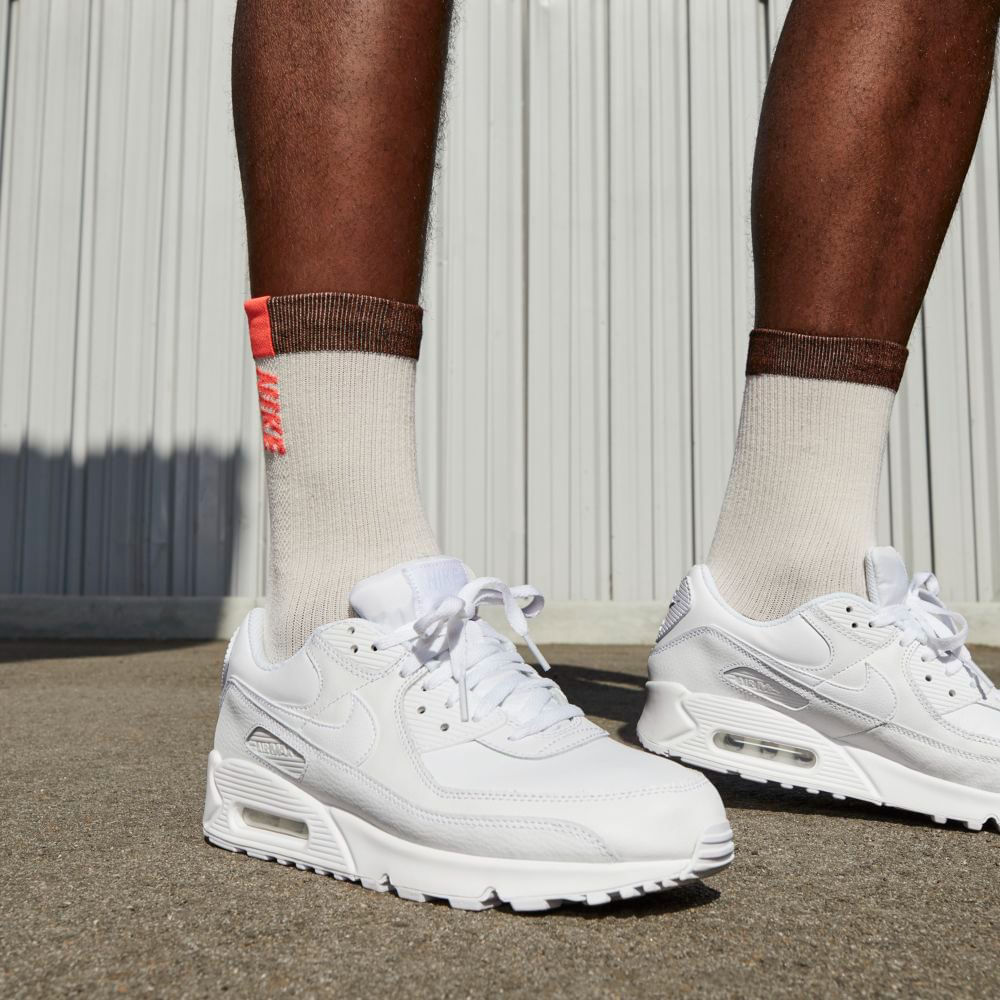 Zapato Nike Air Max 90 LTR deportivo casual blanco para hombre