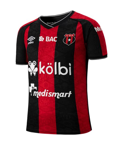 Camiseta local rayada LDA Liga Deportiva Alajuelense 2024-25