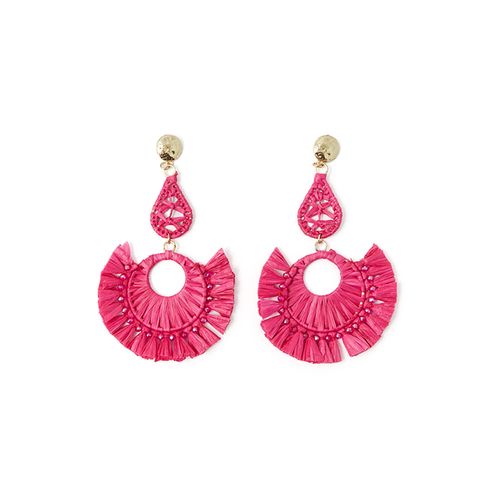 Aretes color rosado para dama