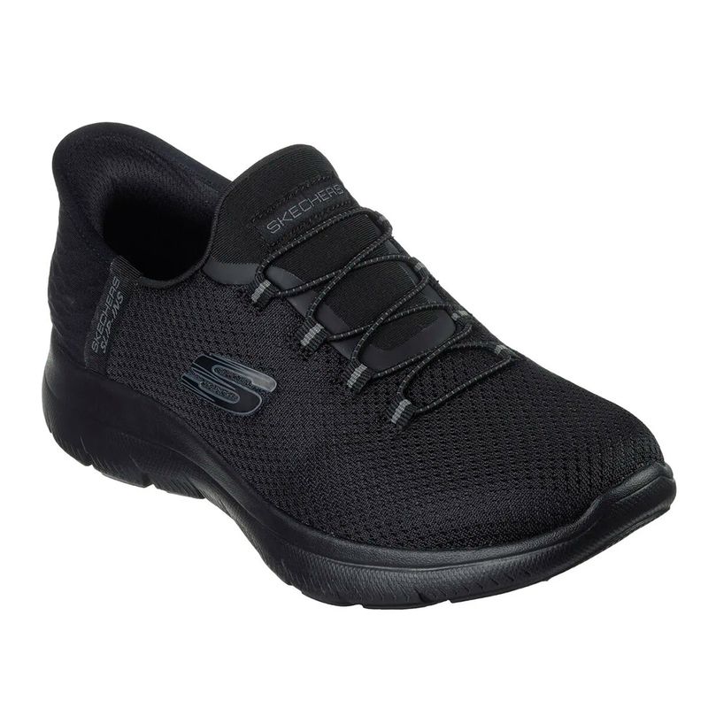 Zapato deportivo casual Skechers Summits negro para mujer Siman Costa Rica