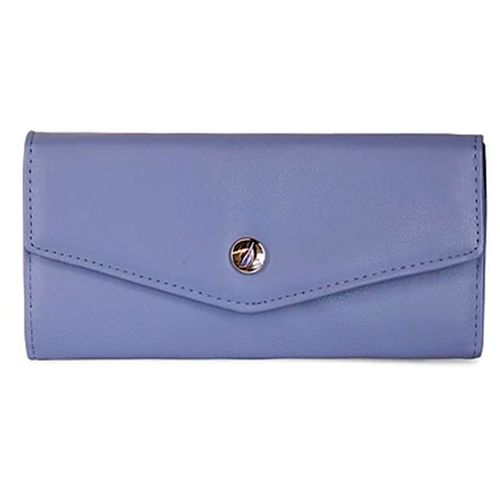 Billetera flap Nautica color celeste para mujer