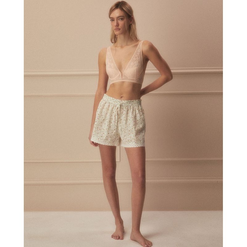 Short de pijama Sfera estampado de cintura alta para mujer