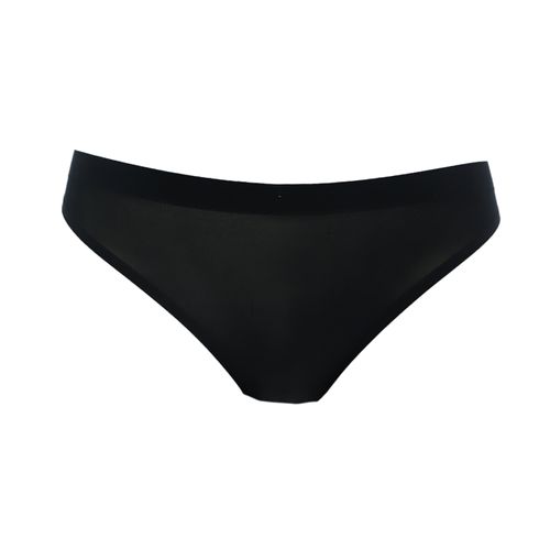 Panti Accente negro de cintura media para mujer