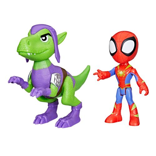 Spidey y sus increíbles amigos, dino-telarañas, fantasmas, arañas y dinosaurios rinocerontes.