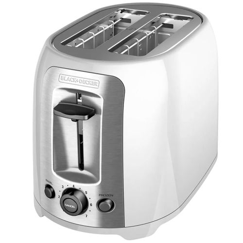 Tostador de pan de 2 rodajas blanco
