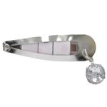 Set-de-6-clips-plateado-solido-para-niña--surtido-