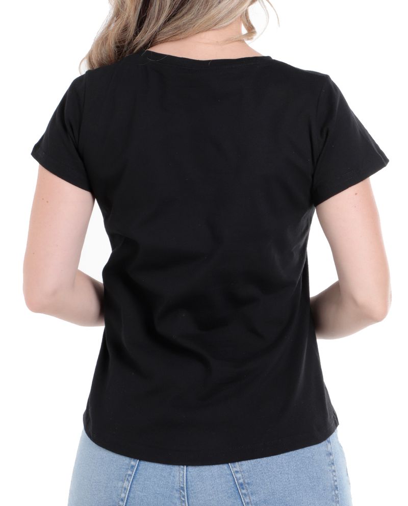 104605048-Camiseta-Nicolle-negra-manga-corta-para-mujer