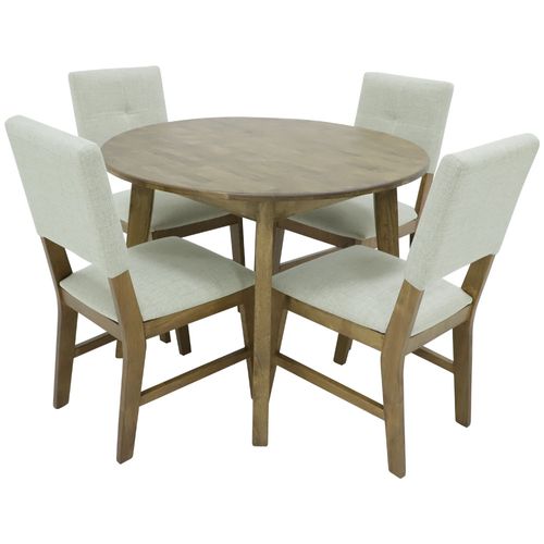 Comedor 4 personas redondo top madera Milenials