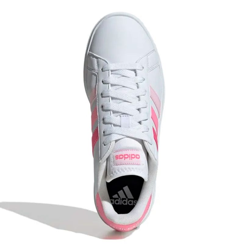 Zapato Adidas Grand Court Base 2 casual color blanco para mujer