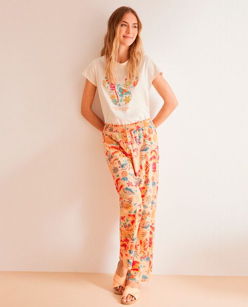 Pijama con pantalón Women Secret estampada para mujer