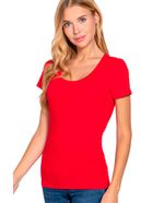 104630998-Camiseta-Active-Basic-roja-manga-corta-para-mujer