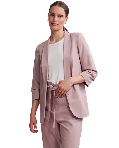 Blazer Pieces rosado manga 3/4 para mujer