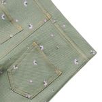 Legging-verde-con-estampado-de-flores-para-niña