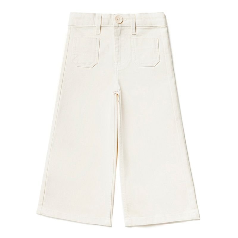 Pantalon-blanco-solido-para-niña