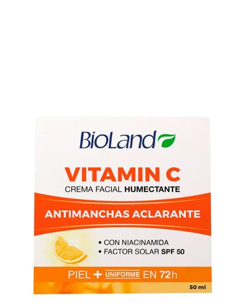 Crema Facial Humectante con Vitamina C Antimanchas Aclarante 50ml
