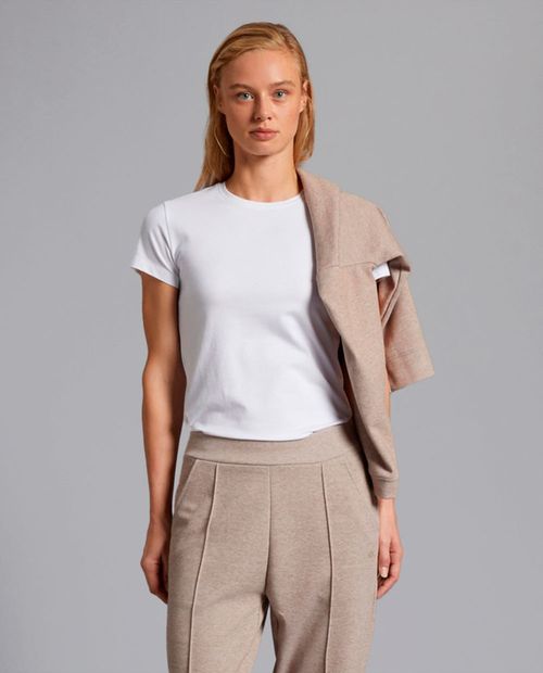 Camiseta deportiva blanca boomerang para mujer