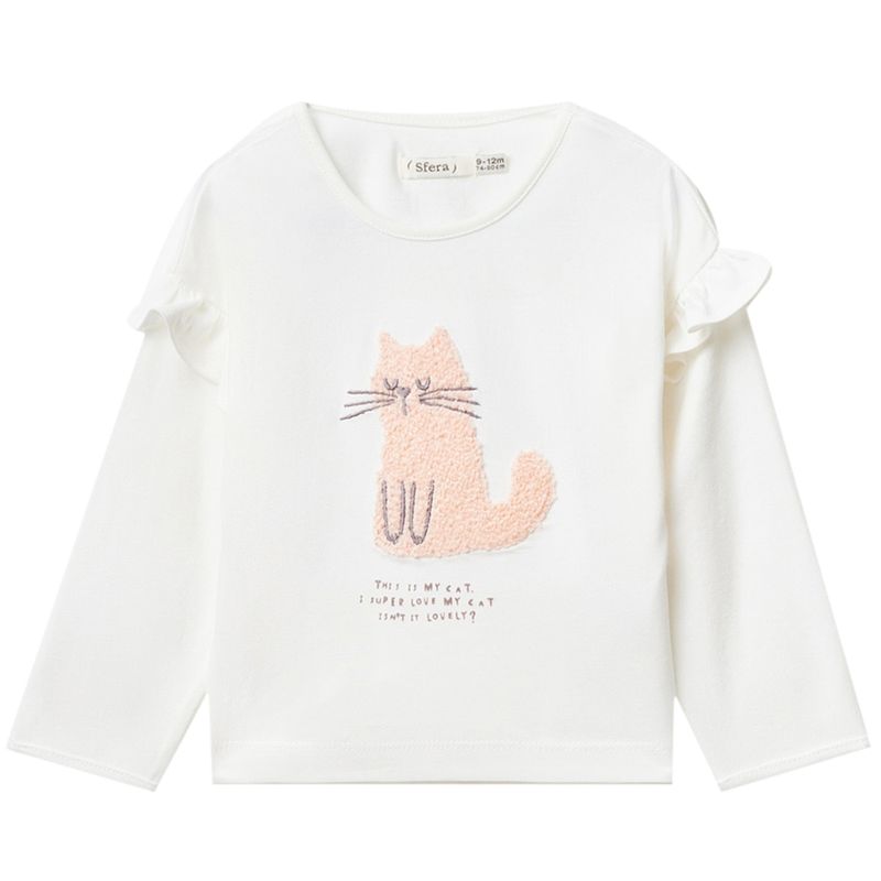 Blusa blanca bebe niña hotsell