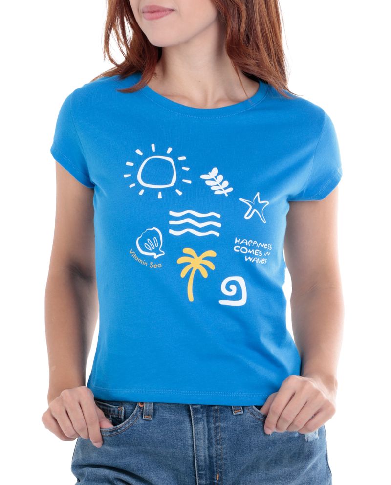 104640547-Camiseta-Orange-estampada-manga-corta-para-mujer