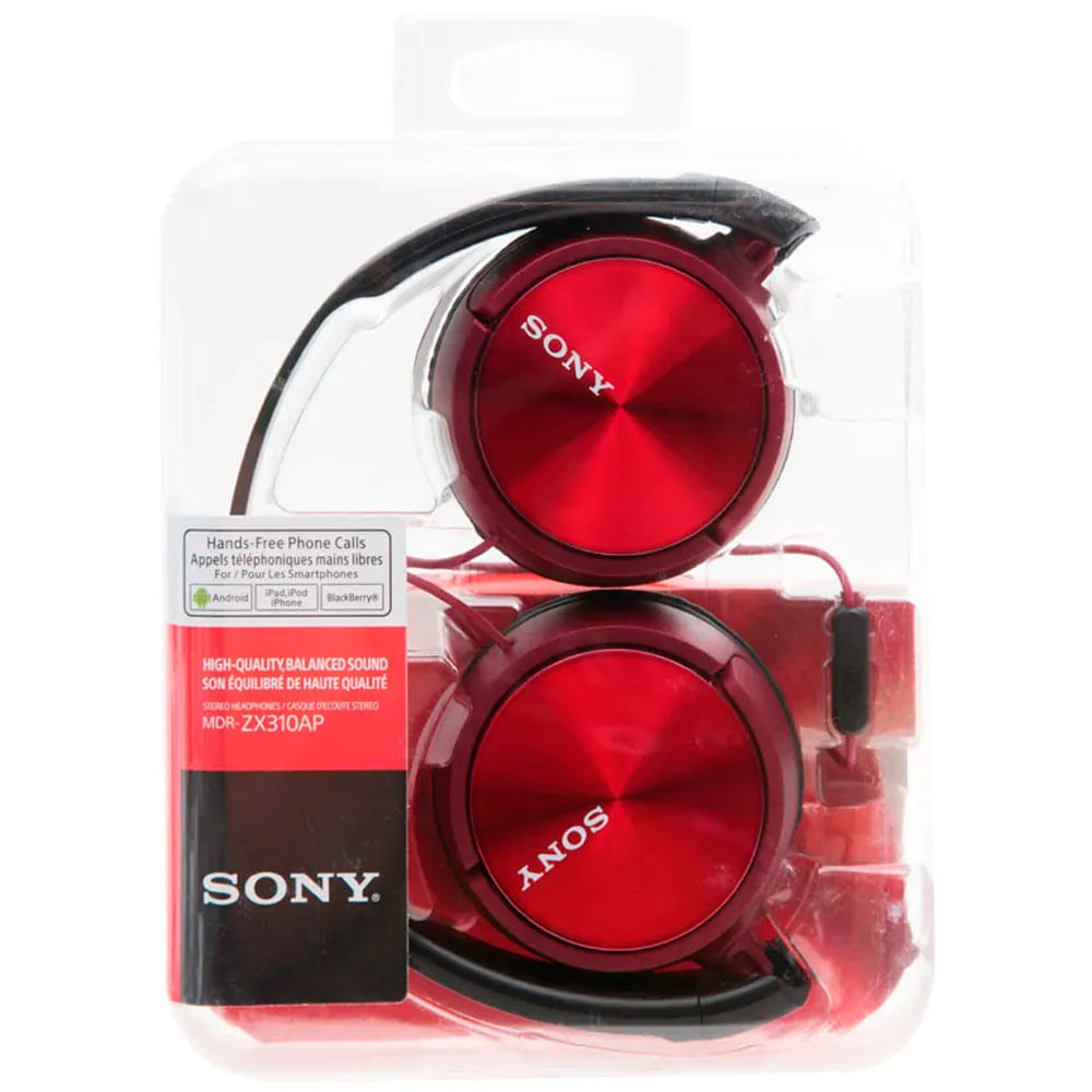 Audífono Plegable Over Ear Sony MDR-ZX310AP con Micrófono