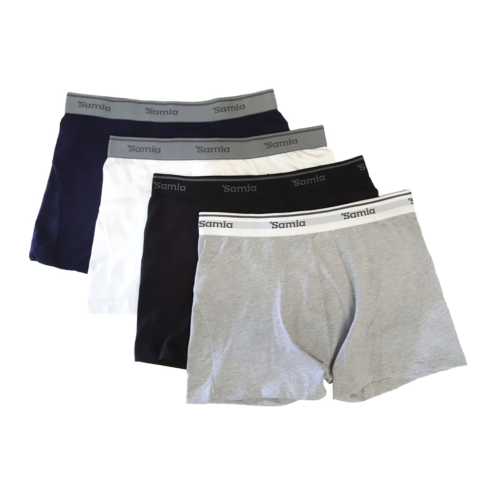 Pack de 4 boxers briefs Samia multicolor para hombre - Siman El Salvador
