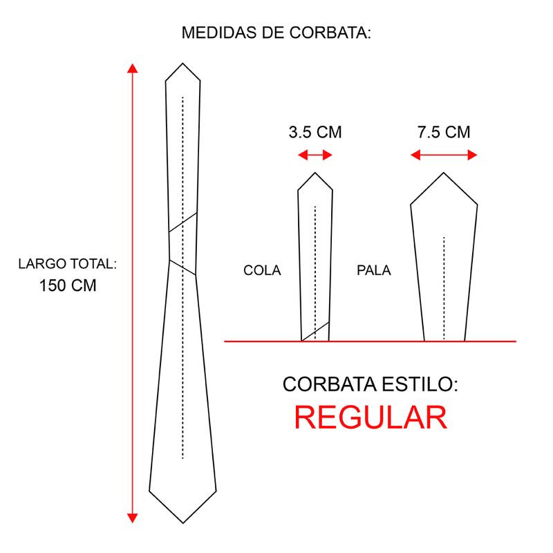Medidas-de-Corbatas-ODLR-Regular