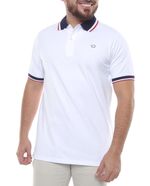 104581344-Camisa-polo-Oscar-de-la-Renta-blanca-solida-para-hombre