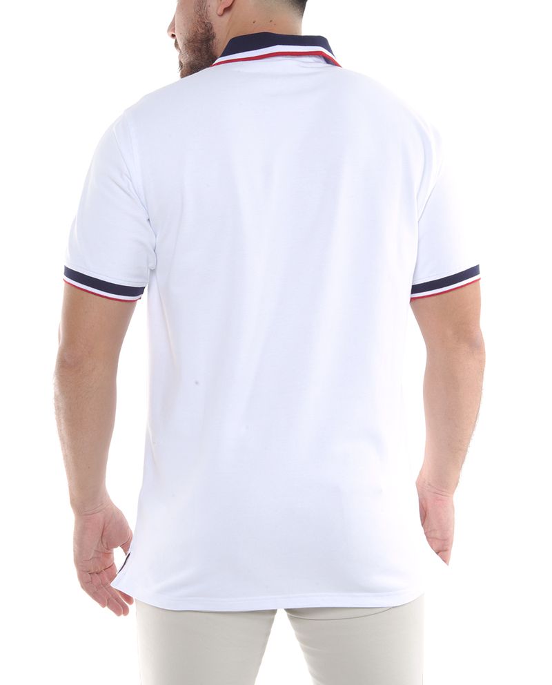 104581344-Camisa-polo-Oscar-de-la-Renta-blanca-solida-para-hombre