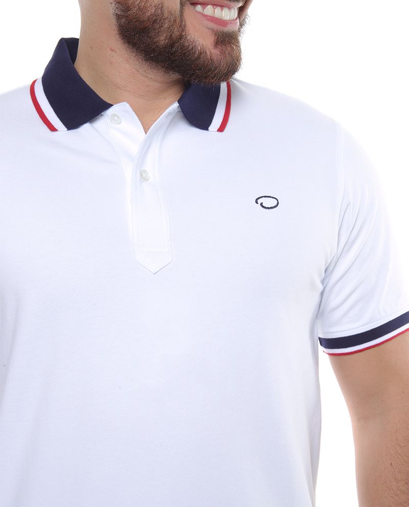 104581344-Camisa-polo-Oscar-de-la-Renta-blanca-solida-para-hombre