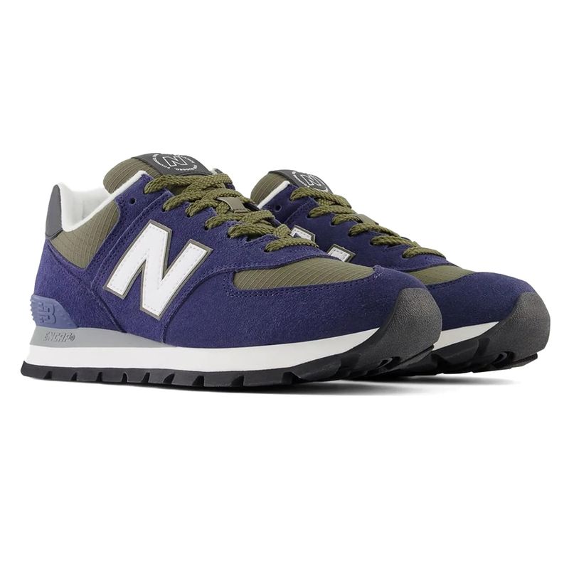 New balance 574 azul verde best sale