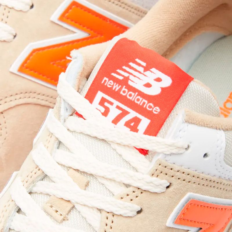 New balance 574 hombre naranja best sale