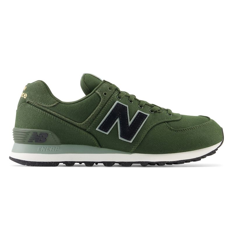 New balance 574 verde oscuro best sale