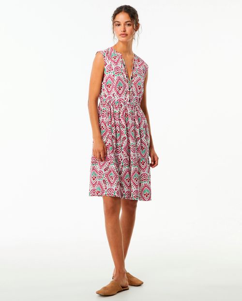 Vestido Sfera casual estampado sin mangas para mujer