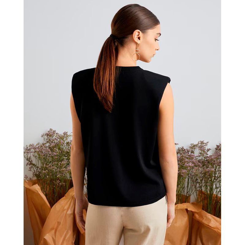 Camiseta Easy Wear tank top negra para mujer