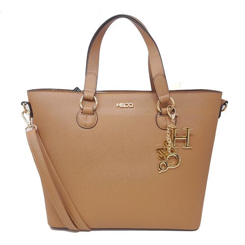 Cartera tote H&Co color café para mujer