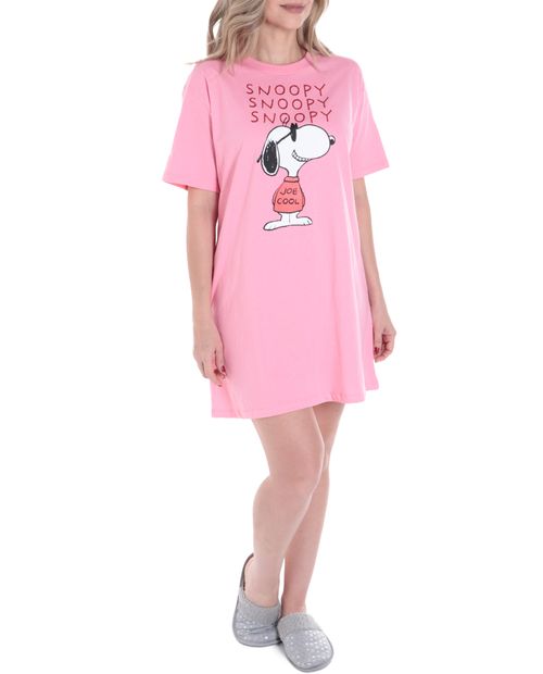 Camisón St. Jacks rosado mangas 3/4 para mujer