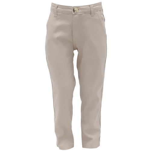 Pantalón beige sólido para niño