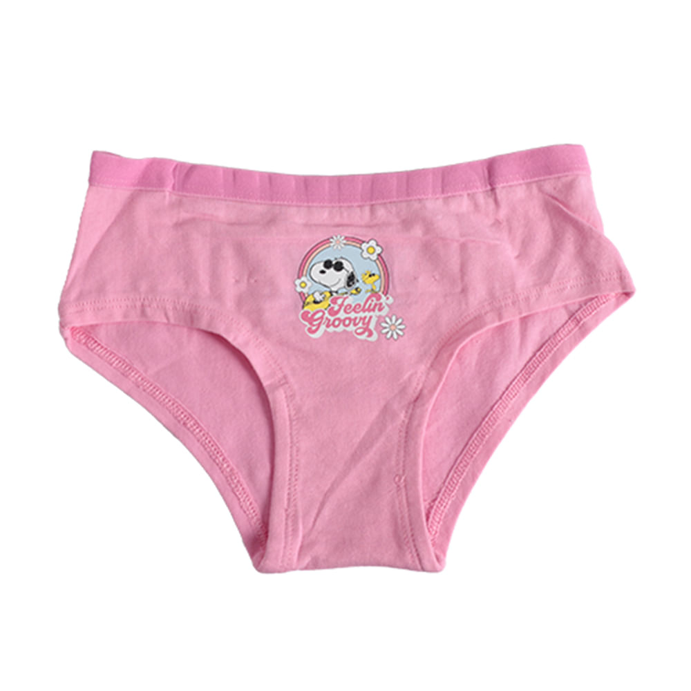 Set de 3 piezas ropa interior multicolor con estampado de snoopy para