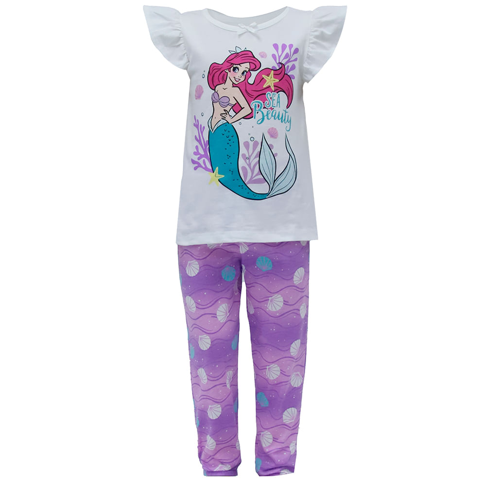 Sirenita Ariel Pijama De La Para Niñas Oficial Pijama Niño Brillan
