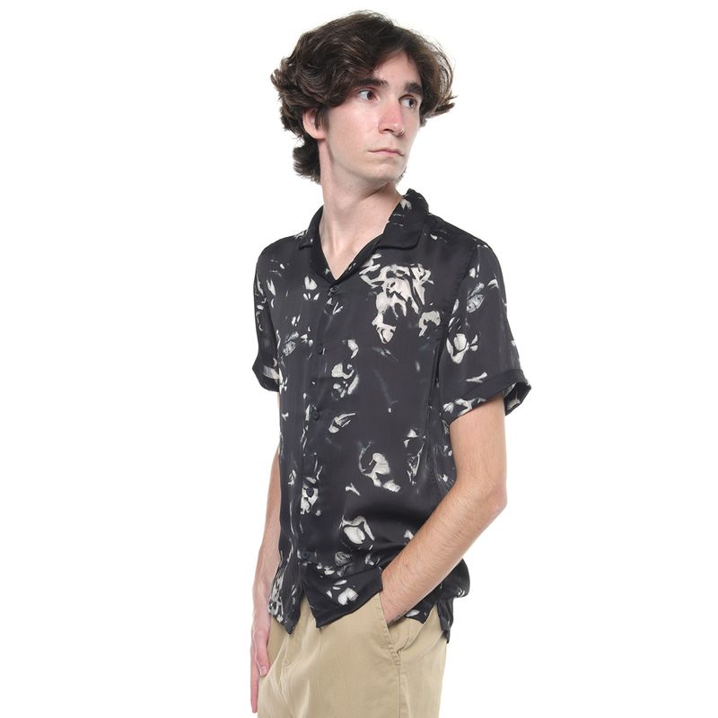 Camisa denim flower hombre clearance