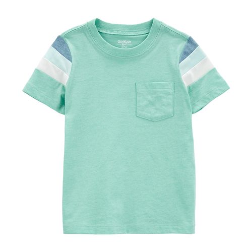 Camiseta multicolor color blocking para niño