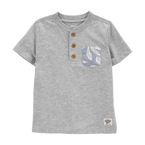 Camiseta gris con estampado para niño